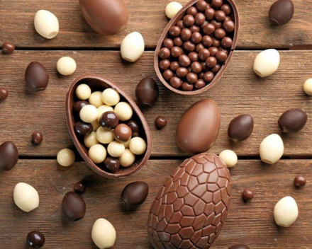 en de chocolade eitjes komen van........