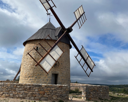 26 september / molen in werking op de grens van de Cévennes en Languedoc