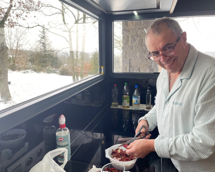 Sneeuw, gamba en Jenga: topper in d'Ardennen