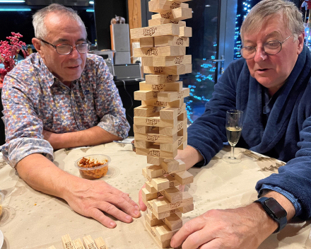 Sneeuw, gamba en Jenga: topper in d'Ardennen