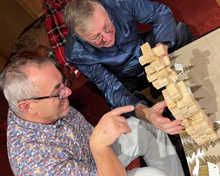 Sneeuw, gamba en Jenga: topper in d'Ardennen