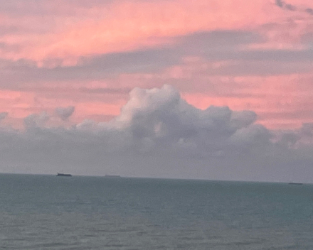 Fantastische kleuren bij zonsondergang: Blankenberge, zaterdagavond