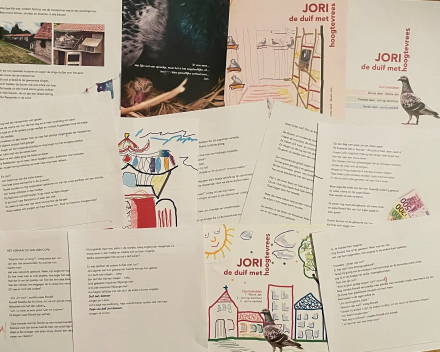 Hard werken aan de lay-out van mijn kinderboek