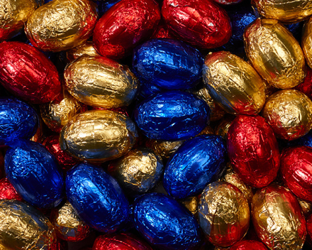 en de chocolade eitjes komen van........