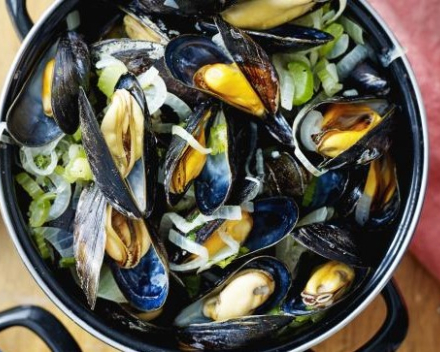 Mosselen op restaurant voor ..€ 21.00