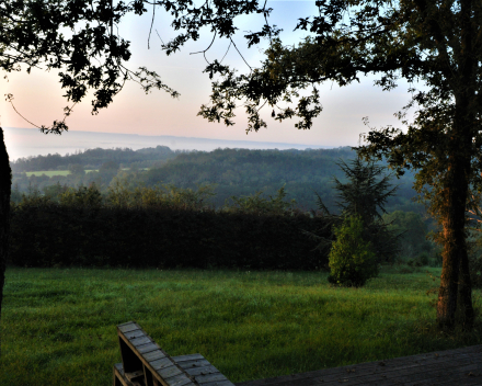 Mist uit het hoofd jagen in chateau d'Eddy