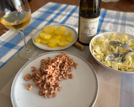 Geen klassieke tomaat-garnaal met friet