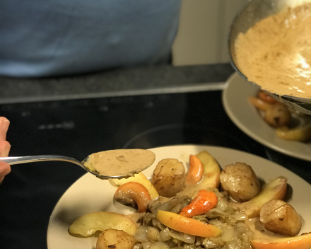 Kleine Keuken  - Groot Plezier / Coquilles -witloof-appel-noilly pratt