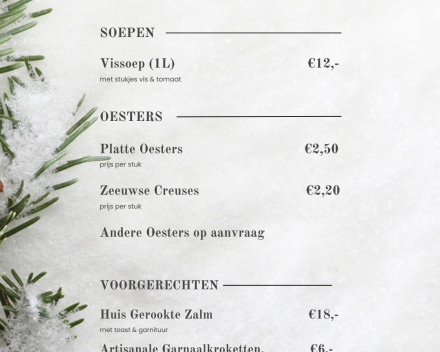 Fruits de mer met Kerst van Moeyaert Catering