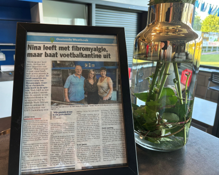 Fraaie kantine, het werk van de nieuwe uitbaters