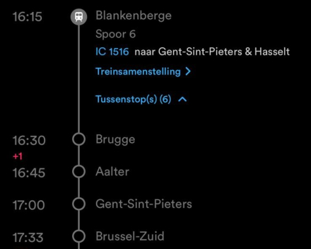 Van de trein rechtstreeks naar de nieuwsuitzending