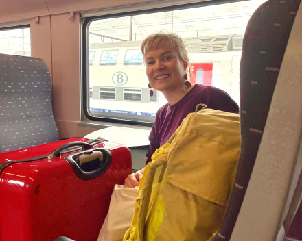 Met Marianne Vaalimaa op de trein