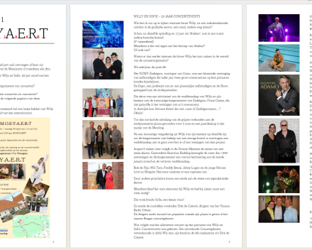 Nieuwsbrief 1 - 20 jaar concertevents