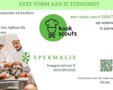 Hotelschool Spermalie stelt 6 gratis kookworkshops voor kinderen van de Eerste en Tweede graad voor