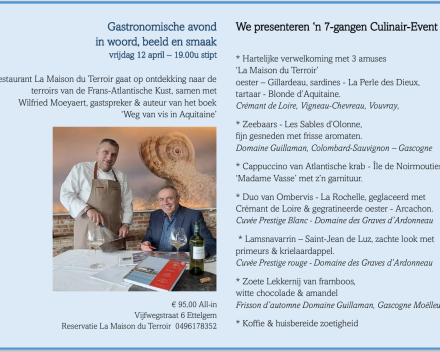 Culinair Event 'Weg van Vis': La Maison du Terroir van een meesterkok !