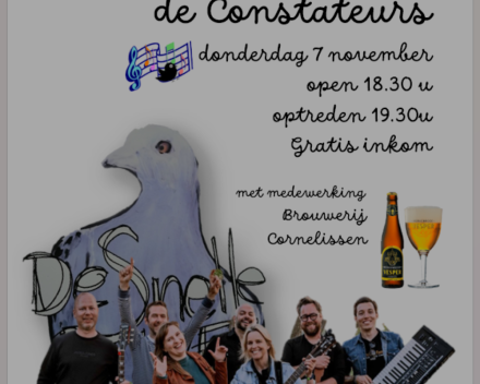 donderdag a.s.: de Constateurs in de Snelle Duve