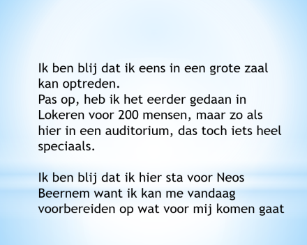 Vis voor morgen noen