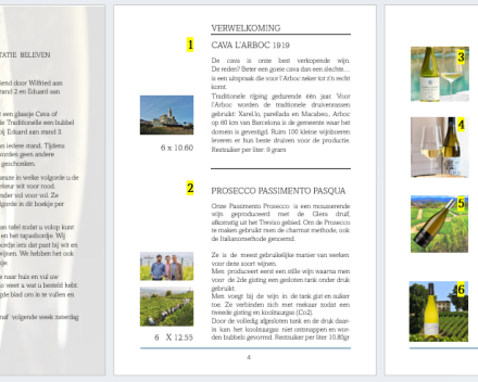 Het degustatieboekje krijgt vorm