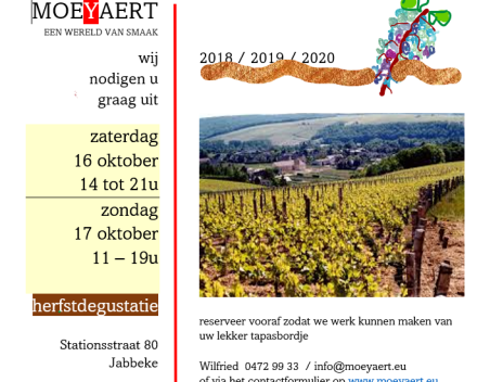 volgend weekend is het zover: ons degustatieweekend