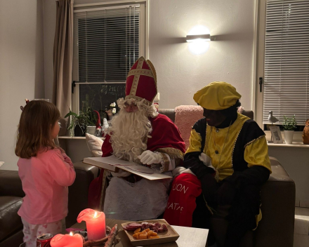 De Sint op bezoek
