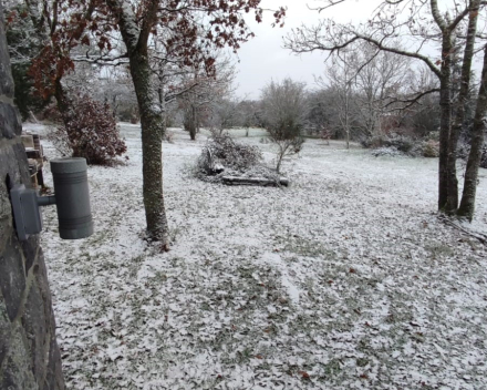 de eerste sneeuw in Grande Enneille - dinsdag 28-11