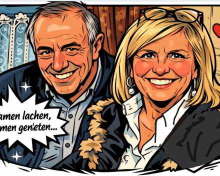 Na de strip, nu weer het serieuze werk