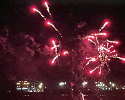 Halloween: das vuurwerk op het strand