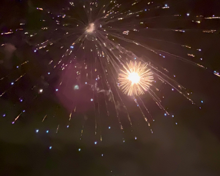 Halloween: das vuurwerk op het strand