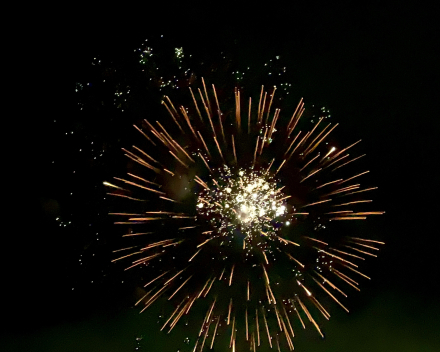 Halloween: das vuurwerk op het strand